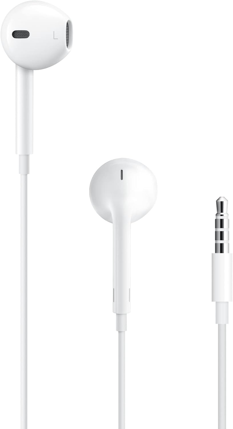 White Apple EarPods with 3.5 millimeter plug