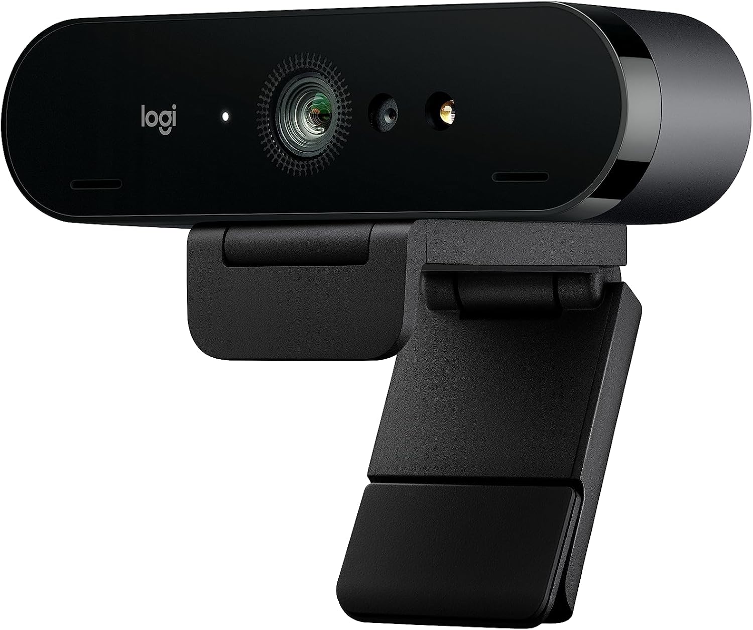 Black Logitech Brio 4K webcam